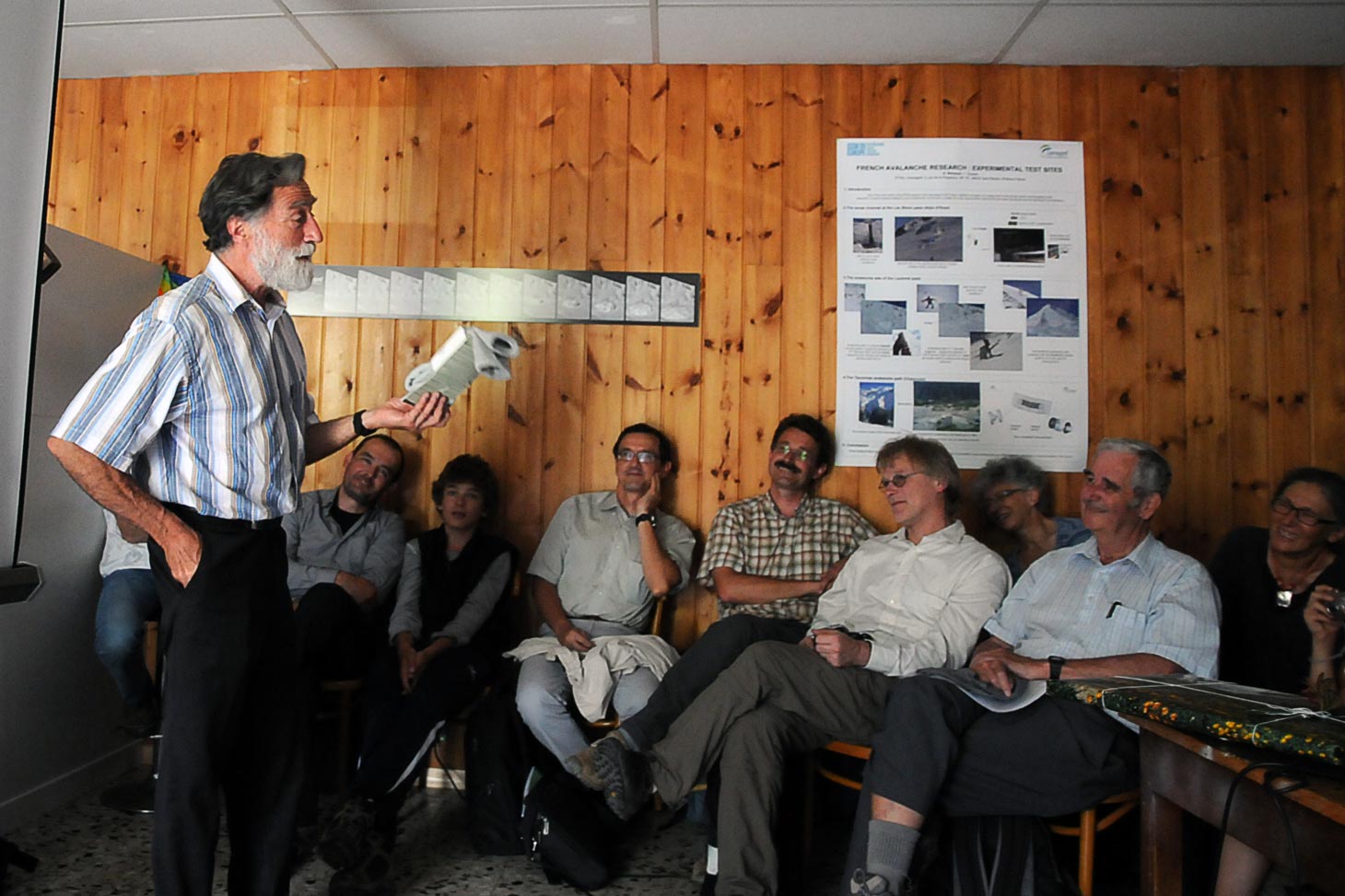 Richard Bligny en réunion au Lautaret été 2011