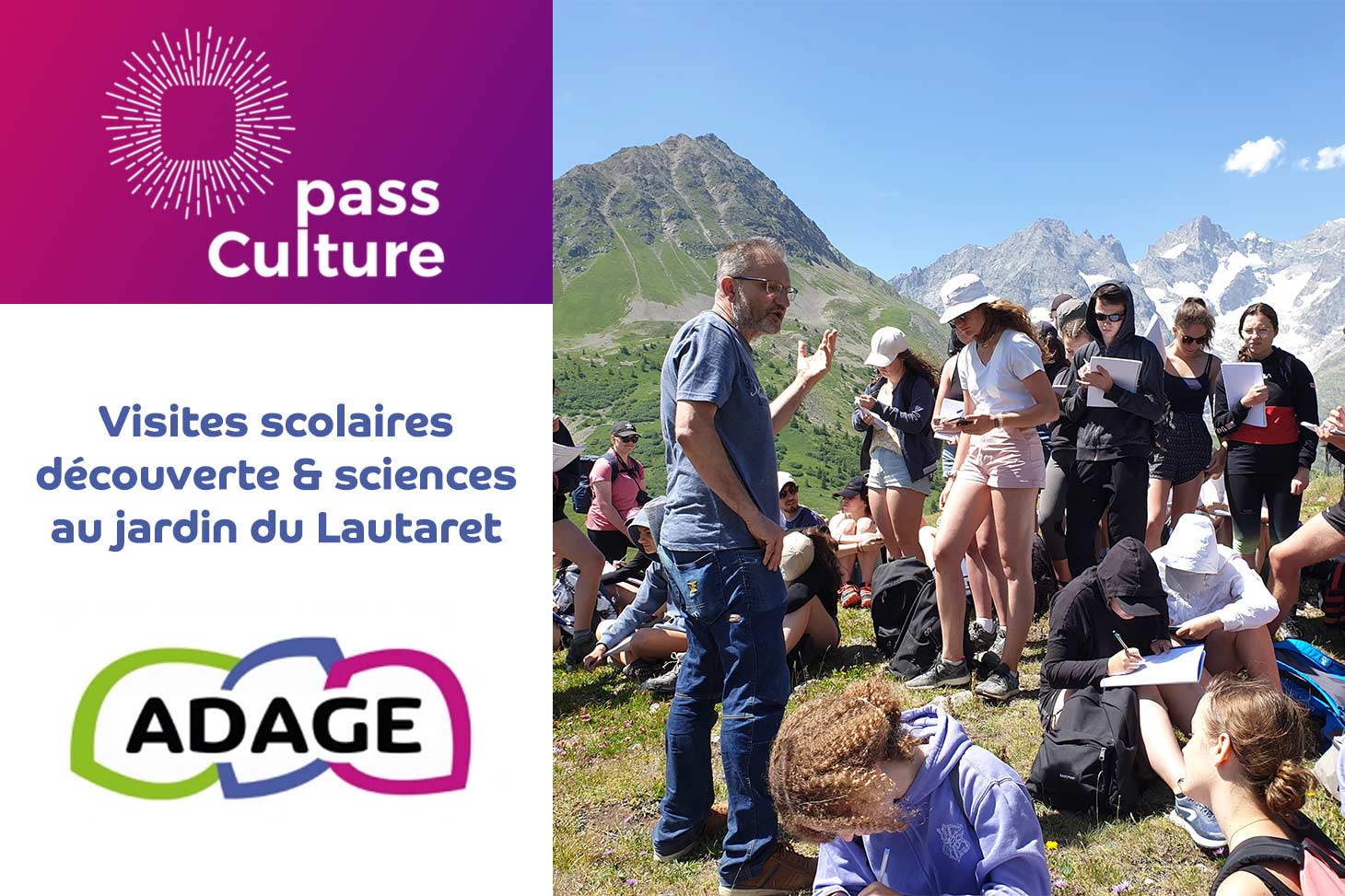 Visites scolaires découverte et sciences au jardin du Lautaret | Pass Culture, plateforme ADAGE